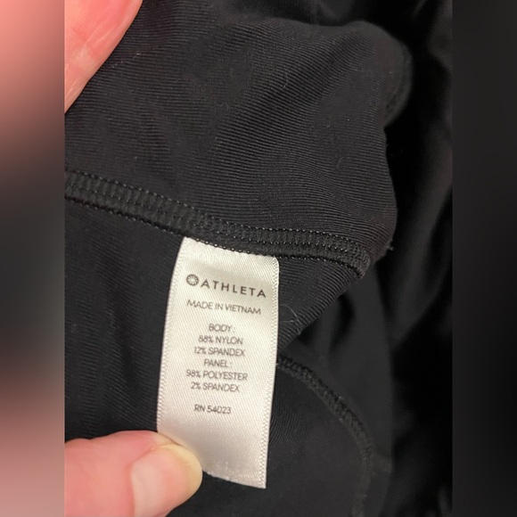 ATHLETA Sophia Moto Tight Leggings in Black- Size Large - Picture 7 of 7